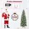 Pre-lit Artificial Christmas Tree Snow Flocked Hinged-7.5 Feet